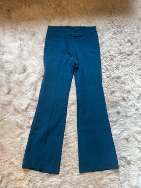 Vertigo Teal Stretch Ponte Flare Pants